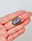 ANTIQUE ART DECO SILVER MARCASITE AMETHYST COCKTAIL RING