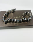 VINTAGE GUCCI STAINLESS STEEL HARDWARE COLLAR NECKLACE