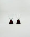 1980s PAPERWEIGHT SHOT/PORT GLASSES