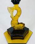 KARL PALDA GOLD BLACK FISH STEM BOWL