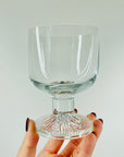 VINTAGE JAPANESE HAND CRAFTED GLASS COUPE