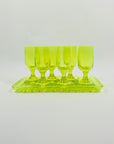 ART DECO URANIUM SHOT GLASSES
