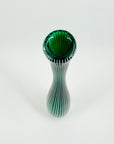 1960s ZEBRA SOMMERSO GLASS VASE BY VICKE LINDSTRAND FOR KOSTA BODA