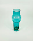 1960s SWEDISH ASEDA TURQUOISE SOMMERSO GLASS VASE BO BORGSTROM