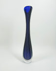 1960s ZEBRA SOMMERSO GLASS VASE BY VICKE LINDSTRAND FOR KOSTA BODA