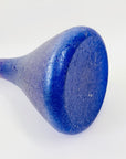 MCM BLUE OILSLICK CRACKLE GLASS LONG NECK VASE