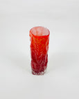 CASED RED BARK GLASS VASE