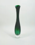 1960s ZEBRA SOMMERSO GLASS VASE BY VICKE LINDSTRAND FOR KOSTA BODA