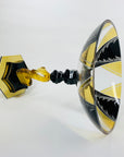 KARL PALDA GOLD BLACK FISH STEM BOWL