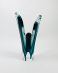 PAUL KEDELV COQUILLE SCULPTURAL GLASS VASE