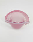1950s PINK MURANO OPALINE GLASS SHELL BOWL