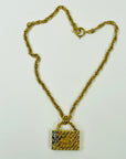 LIMITED EDITION 1995 CHANEL FLAP BAG PENDANT NECKLACE