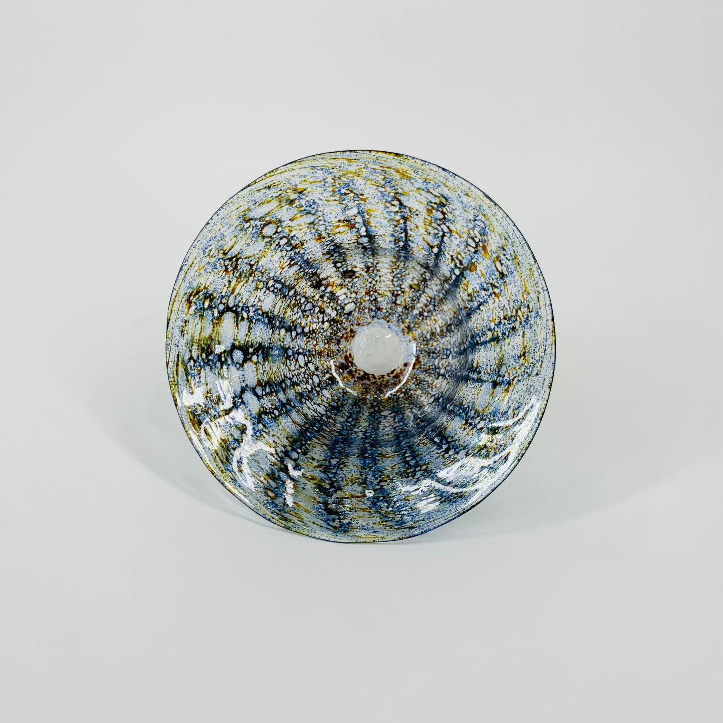 2001 DANISH GUDHJEM GLASS DECORATIVE BOWL