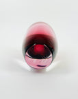 1950s AFORS PINK/CRANBERRY GLASS POSY VASE BY ERNEST GORDON