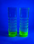 MIDCENTURY FINNISH URANIUM GLASS JUG SET BY NANNY STILL FOR RIIHIMAEN LASI