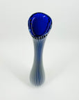 1960s ZEBRA SOMMERSO GLASS VASE BY VICKE LINDSTRAND FOR KOSTA BODA