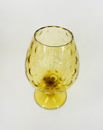 1950s AMBER VASE/BRANDY BALLOON