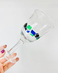 MURANO MOSAIC GLASS GOBLETS