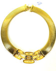 1980s GIVENCY TUBOGAS LINKS NECKLACE SUITE