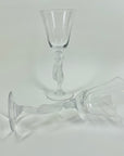 ANTIQUE ART DECO BAYEL BACCHANTE NUDE STEM LIQUEUR GLASSES