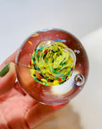 YELLOW SPATTER PAPERWEIGHT
