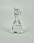 VINTAGE CUT CRYSTAL CAT