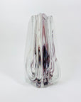 PURPLE ART GLASS BOOKEND VASES