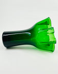 MIDCENTURY SIGNED FINNISH GLASS HANDKERCHIEF POIMU VASE BY INKERI TOIKKA FOR NUUTAJARVI NOTSJO