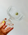 JAPANESE HOYA ICE GLASS WIDE COUPE/DESSERT BOWLS