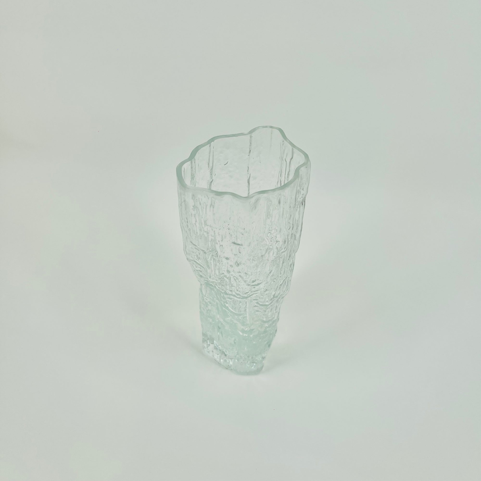 1970s IITTALA ICE GLASS VASE