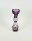 1960s SWEDISH ASEDA PURPLE SOMMERSO GLASS CANDLE HOLDER/POSY VASE