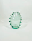 1940s MOUTH BLOWN GREEN GLASS POSY VASE BY TURE BERGLUND
