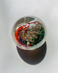 MCM MULTI SPATTER ART GLASS PAPERWEIGHT