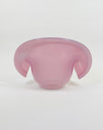 1950s PINK MURANO OPALINE GLASS SHELL BOWL
