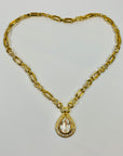 80s BARCS BOLD PEAR DROP NECKLACE SUITE