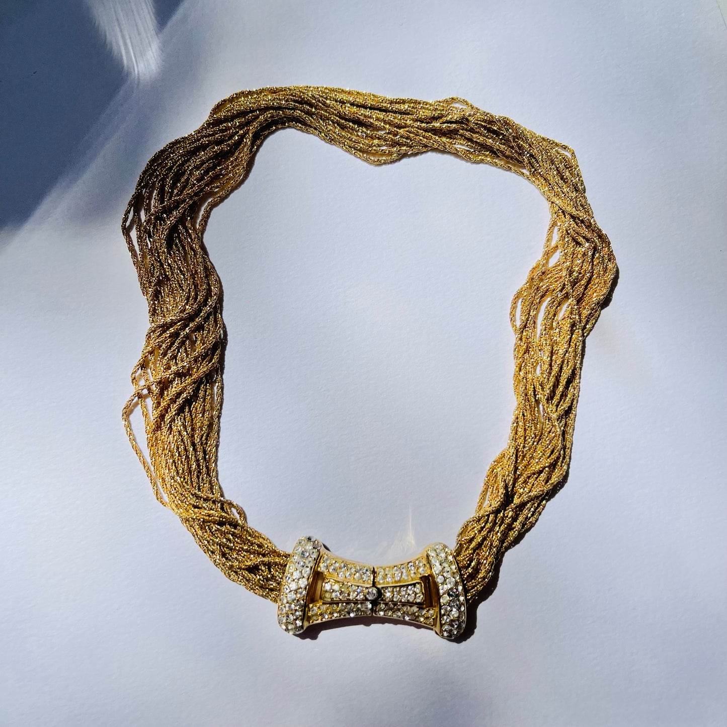 1975 CHRISTIAN DIOR MULTI-STRANDS STATEMENT NECKLACE
