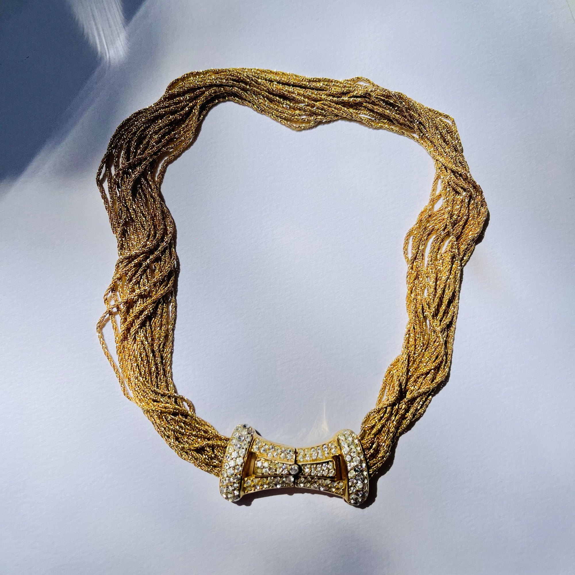 1975 CHRISTIAN DIOR MULTI-STRANDS STATEMENT NECKLACE