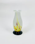 RUFFLE RIM SPATTER VASE