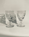 ANTIQUE CUT SCOTTISH CRYSTAL GLASSES