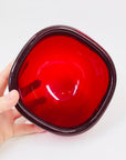 MCM MURANO RED TRINKET BOWL