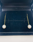 VINTAGE TIFFANY & CO. 18K GOLD PEARLS BY THE YARD PIERCED EARRINGS BY ELSA PERETTI