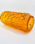 WHITEFRIARS ORANGE BARK GLASS VASE