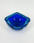 1950s COBALT BLUE MURANO SOMMERSO GLASS BOWL