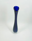 1960s ZEBRA SOMMERSO GLASS VASE BY VICKE LINDSTRAND FOR KOSTA BODA
