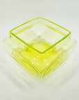 LARGE MIDCENTURY FINNISH URANIUM GLASS VASE BY HELENA TYNELL FOR RIIHIMAEN LASI