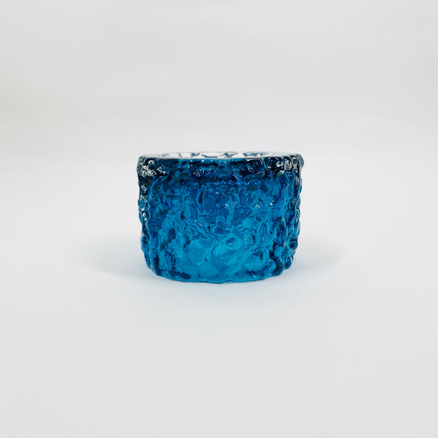 GEOFFREY BAXTER BLUE CANDLE HOLDER