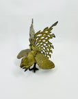 ANTIQUE FRENCH BRASS FIGHTING COCK/ROOSTER