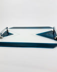 KARL PALDA TEAL BLACK DECANTER SET