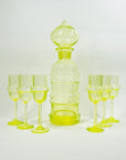 MIDCENTURY FINNISH URANIUM GLASS SULTAN SET BY NANNY STILL FOR RIIHIMAEN LASI
