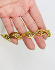 1960s MESH BRAIDED TENNIS COLLAR NECKLACE